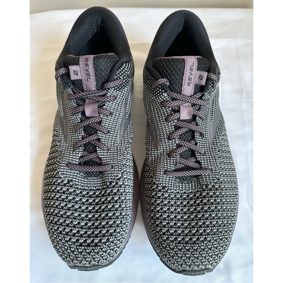 Brooks Revel 2 Arctic Dust Black White Purple DNA Womens Size 9.5 - Picture 5 of 8